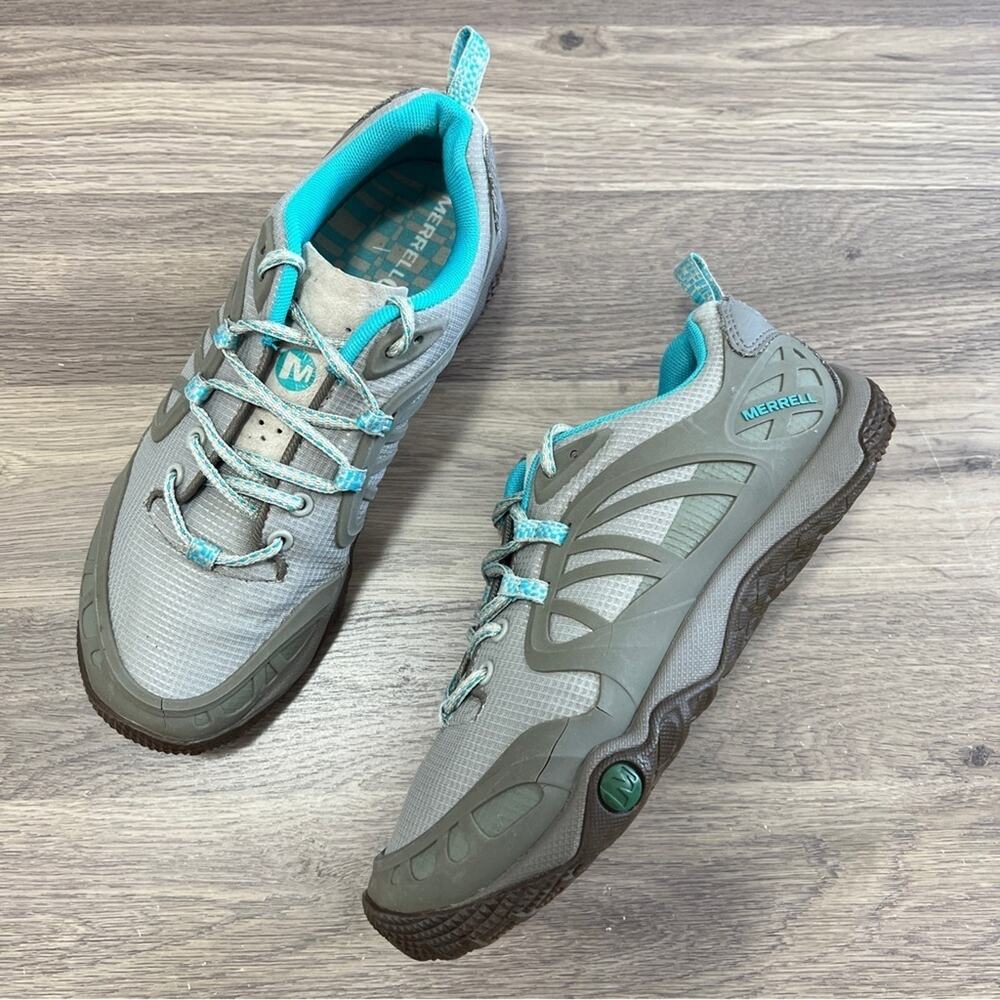 Merrell Women's Pro Terra Vim Gray Lace Up Low Top Hiking Shoes Size 7